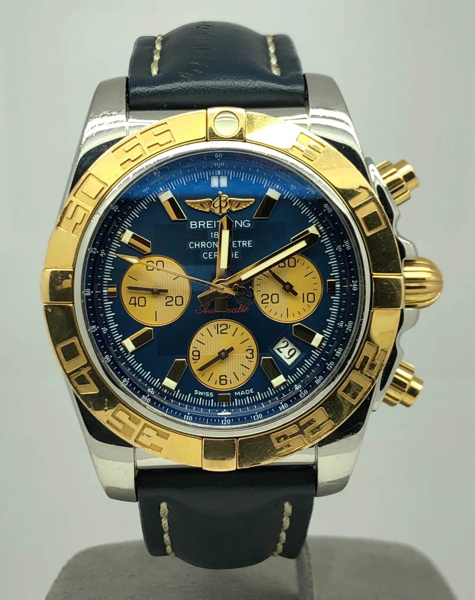 Breitling Chronomat 44mm Çelik Altın Otomatik Mavi Kadran