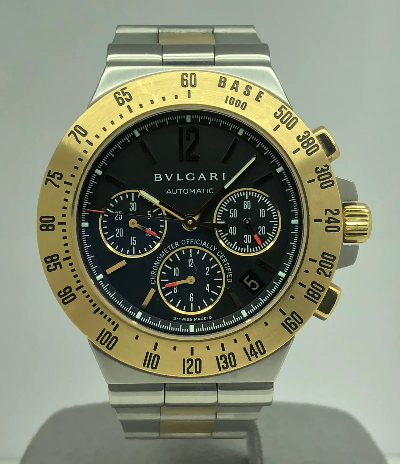 Bvlgari Diagono Chronograph Full Çelik Altın 40mm Otomatik