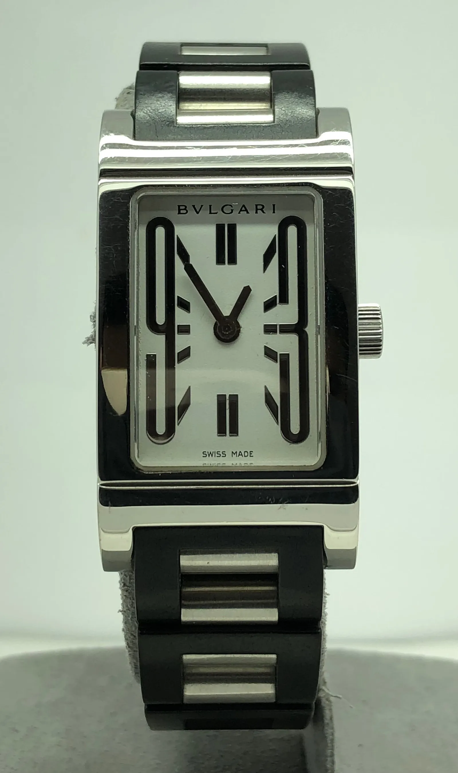 Bvlgari Rettangolo Çelik Kauçuk