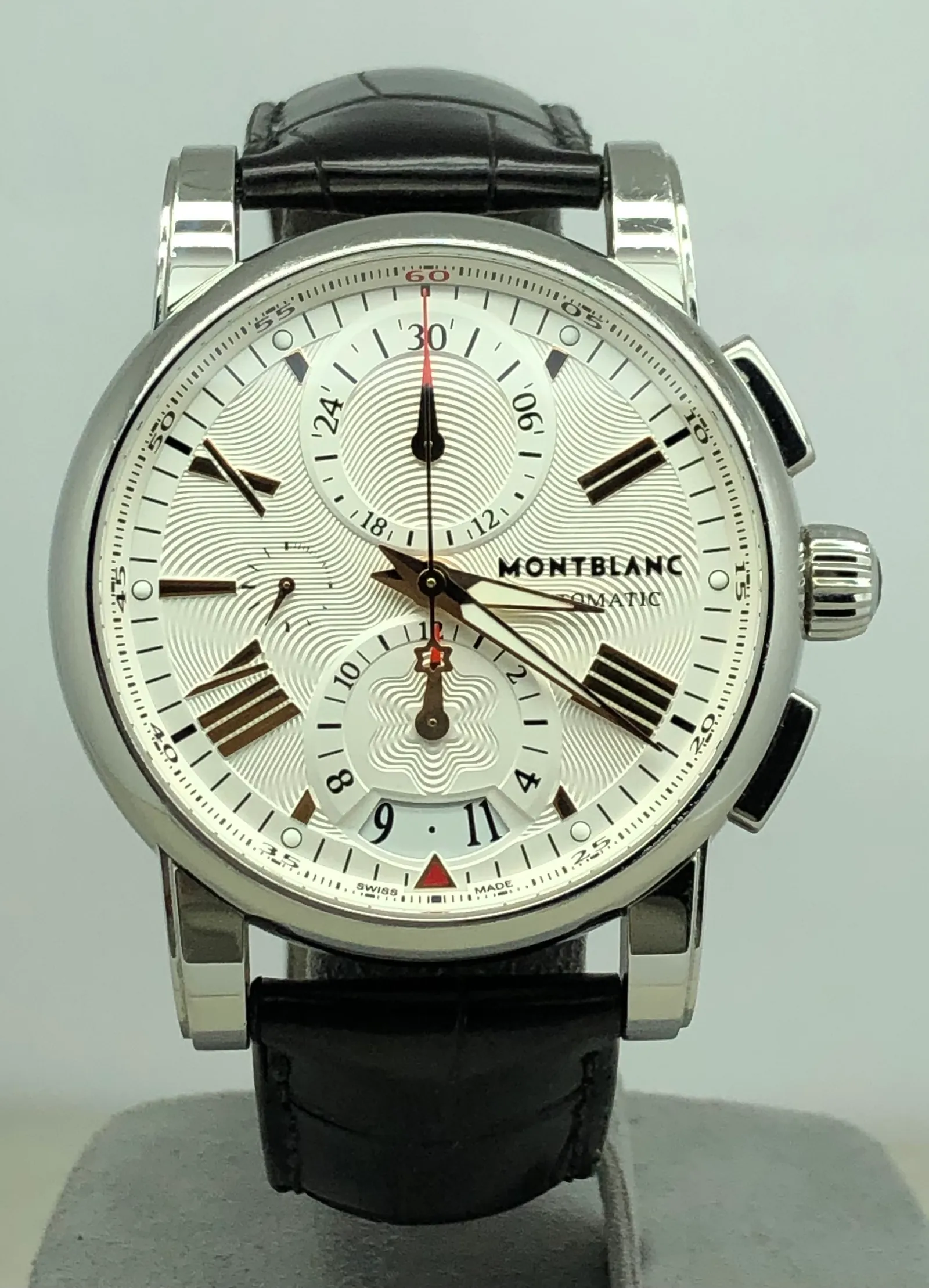 Montblanc Star Chronograph Çelik Deri Kordon